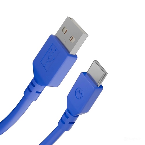 Кабель USB Type C, 3А, синий